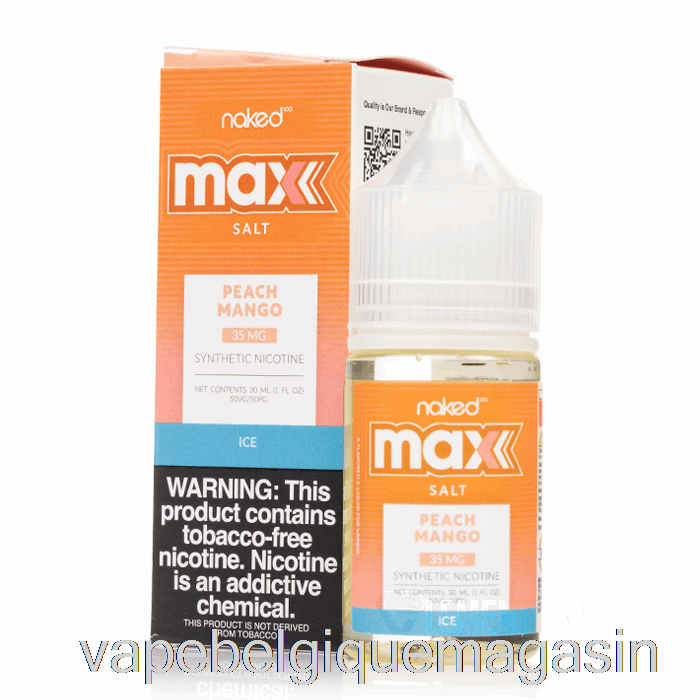 Vape Shop Bruxelles Pêche Glacée Mangue - Sel Max Nu - 30ml 35mg